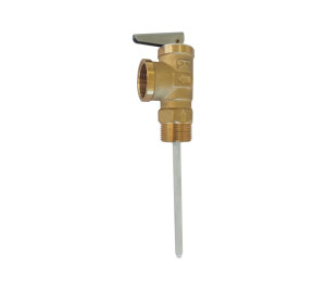 Pressure and temperature safety valve